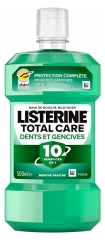 Listerine Total Cared Bain de Bouche Dents et Gencives 10 B&eacute;n&eacute;fices en 1 500 ml