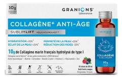 Granions Collag&egrave;ne + Anti-&Acirc;ge Go&ucirc;t Fruits Rouges 10 Shots