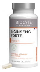 Biocyte Longevity 5 Ginseng Forte &Eacute;nergie 40 G&eacute;lules