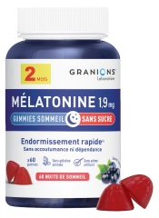 Granions M&eacute;latonine 1,9 mg 60 Jours 60 Gummies