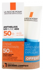 La Roche-Posay Anthelios la Roche Posay Uvmune 400 Cr&egrave;me Solaire Peau Sensible 50+ Avec Parfum 50 ml + Anthelios Post-Uv Exposure 75 ml Offert