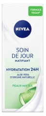 Nivea Soin de Jour Matifiant Hydratation 24h &agrave; l'Aloe Vera Pour les Peaux Mixtes 50 ml