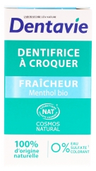 Dentavie Dentifrice &agrave; Croquer Fra&icirc;cheur Menthol Bio 60 Unit&eacute;s