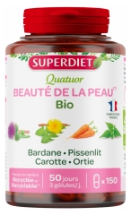 Superdiet Quatuor Bardane Beaut&eacute; de la Peau Bio
Bardane Pissenlit Carotte Fumeterre - 150 G&eacute;lules