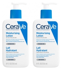Lait Hydratant pour Peaux S&egrave;ches et Sensibles - Lot de 2 Flacons de 236 ml