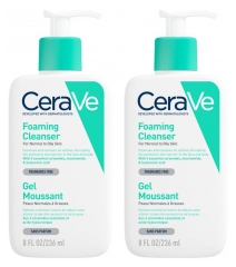 Gel Nettoyant Visage &agrave; l'Acide HyaluroniqueFormat Duo - 2 Flacons de 236 ml