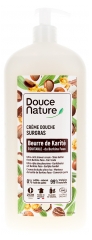 Douce Nature Cr&egrave;me Douche Surgras au Beurre de Karit&eacute; Bio 1 Litre