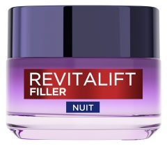 L'Or&eacute;al Paris Revitalift Filler Soin Anti-Rides Nuit Hyaluron Peaux Matures 50 ml
