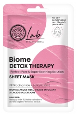 Natura Siberica Lab Biome Detox Masque Tissu Visage Lissant et R&eacute;ducteur de Pores 25 g