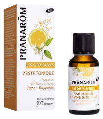 Pranar&ocirc;m Les Diffusables Zeste Tonique Bio (Eco) M&eacute;lange Pour Diffuseur 30 ml