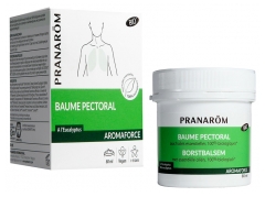 Pranar&ocirc;m Aromaforce Baume Pectoral Bio (Eco) Aux Huiles Essentielles Biologiques Effet Chauffant 80 ml