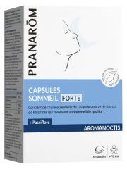 Pranar&ocirc;m Aromanoctis Capsules Forte Favorise l'Endormissement et la Relaxation Aux Huiles Essentielles Biologiques 30 Capsules
