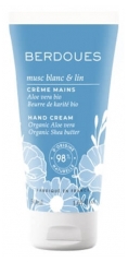 Berdoues Cr&egrave;me Mains Musc Blanc & Lin 50 ml