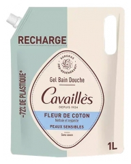 Cavaill&egrave;s Gel Bain et Douche Fleur de Coton Peaux Sensibles &Eacute;co-Recharge 1 L
