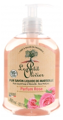 Le Petit Olivier Pur Savon Liquide de Marseille Parfum Rose 300 ml