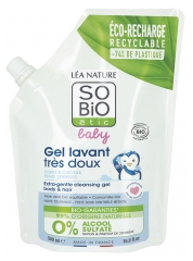 L&eacute;a Nature SO BIO &eacute;tic Baby Gel Lavant Tr&egrave;s Doux &Eacute;co-Recharge Biologique 500 ML