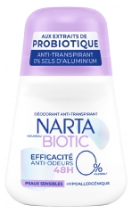 Narta Bioctic D&eacute;odorant Anti-Transpirant 48 Heures Peaux Sensibles 50 ML