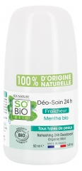 L&eacute;a Nature SO BIO &eacute;tic D&eacute;o-Soin 24H Menthe Roll-On Biologique 50 ML