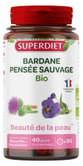 Superdiet Bardane Pens&eacute;e Sauvage Bio - Beaut&eacute; de la Peau - 80 Comprim&eacute;s