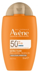 Av&egrave;ne Solaire Ultra Fluid Perfecteur Visage Peaux Sensibles SPF50+ 50 ml