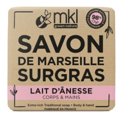 MKL Green Nature Savon de Marseille Surgras Lait d'&Acirc;nesse 100 Grammes