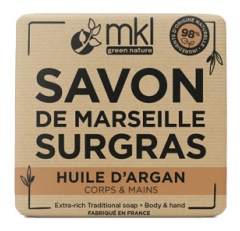 MKL Green Nature Savon de Marseille Surgras Huile d'Argan 100 Grammes