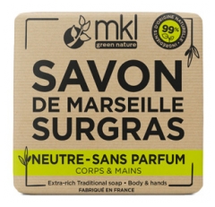 MKL Green Nature Savon de Marseille Surgras Neutre 100 Grammes