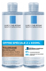 La Roche-Posay Tol&eacute;riane Eau Micellaire Nettoyante lot de 2 x 400 ml