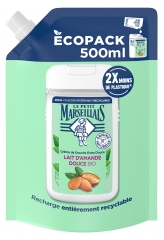 Le Petit Marseillais Cr&egrave;me de Douche Extra Douce Lait Amande Bio &Eacute;co Recharge 500 ML