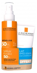 La Roche-Posay Anthelios Spray Invisible Corps Spf50+ Avec Parfum 200 ml + Anthelios Post-Uv Exposure 75 ml Offert