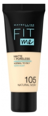 Maybelline New York Fit me ! Matte + Poreless Fond de Teint 30 ml