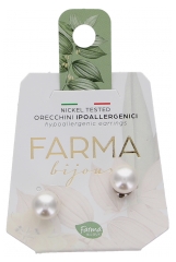 Pharma Bijoux Boucles d'Oreilles Hypoallerg&eacute;niques Perla 8 MM