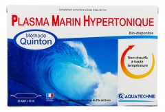 Biotechnie Plasma Marin Hypertonique Action 10 Jours 20 Ampoules