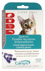 Canys Spot-On Pipettes Repulsives Antiparasitaires Chat