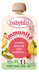 Babybio Immunit&eacute; Banane Kiwi Pomme Ac&eacute;rola 6 Mois et + Bio 100 g