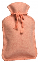 Calindoo Bouillotte Classique 2 L et sa Housse Rose Pastel