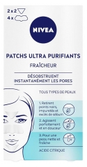 Nivea Patchs Ultra Purifiants Fra&icirc;cheur &agrave; L'acide Citrique D&eacute;sobstruent Instantan&eacute;ment les Pores 8 Patchs