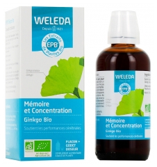 Weleda M&eacute;moire et Concentration Ginkgo Bio 100 ml