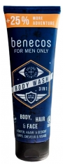 Benecos Gel Douche Homme 3 en 1 250 ml 25% Offert