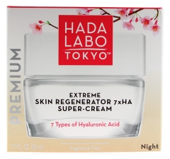 Hada Labo Tokyo Super Cr&egrave;me de Nuit R&eacute;g&eacute;n&eacute;rante Comblante et Hydratante 50 ml 