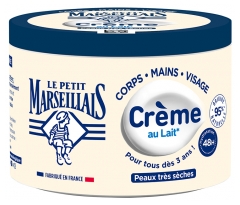 Le Petit Marseillais Cr&egrave;me au Lait Hydratation 48H Peaux Tr&egrave;s S&egrave;ches D&egrave;s 3 ans 360 ml