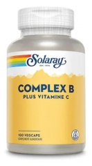 Solaray Complex B Plus Vitamine c - 100 Caps. V&eacute;g.