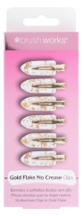 Brushworks Barrettes &agrave; Paillettes Sans Plis 6 Unit&eacute;s