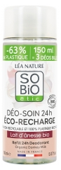 L&eacute;a Nature SO BIO &eacute;tic D&eacute;o-Soin 24H Lait d'&Acirc;nesse &Eacute;co-Recharge Biologique 150 ML
