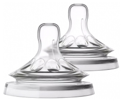 Avent 2 T&eacute;tines &agrave; R&eacute;ponse Naturelle - Liquides &Eacute;paissis - 6 Mois et +