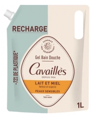 Cavaill&egrave;s Gel Bain et Douche Lait et Miel &Eacute;co-Recharge 1 L