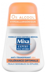 Mixa Expert Peau Sensible Anti-Transpirant 48H Roll-On Tol&eacute;rance Optimale 50 ml