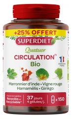 Super Diet Superdiet Quatuor Vigne Rouge Circulation Bio 150 G&eacute;lules
