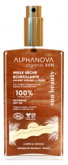 Alphanova Sun Huile S&egrave;che Scintillante Corps et Cheveux Bio 100 ml