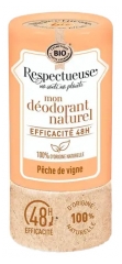 Respectueuse Mon D&eacute;odorant Naturel P&ecirc;che de Vigne Bio 50 Grammes